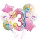 thumbnail image 1 of Set de globos con diseño de unicornios para fiesta de tercer cumpleaños, 9 unidades, lámina, 1 of 1