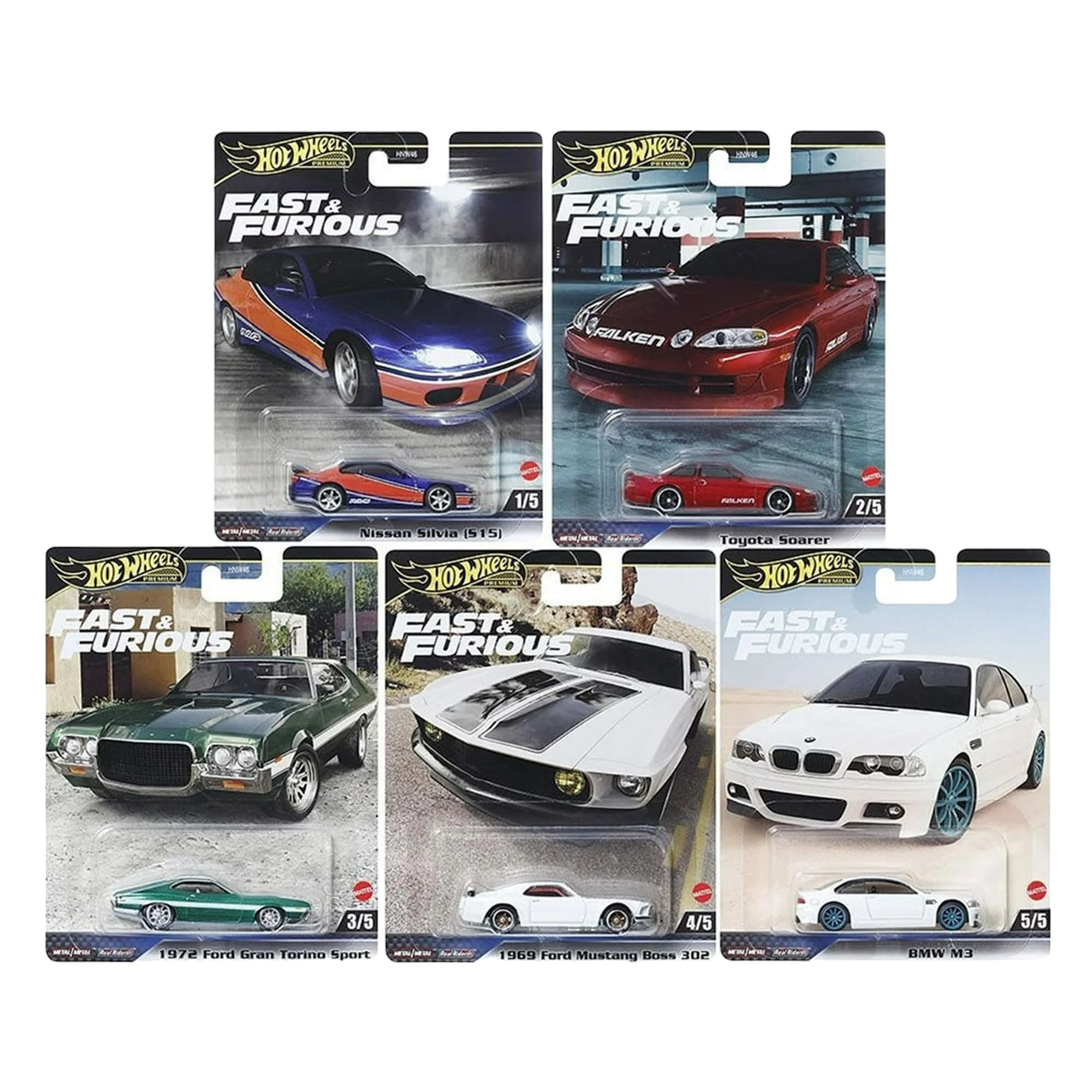 Hot Wheels 2023 Premium Fast & Furious Toy Collection, Dodge Pack 