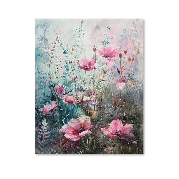 Flowers in Bloom - Perfect for Wall Artrations Poster Canvas,Suitable for Home Decoration,Dining Room Decor, Bedroom Art, Wall Decor Living Room, Wall Art, Frameless 8x10inch