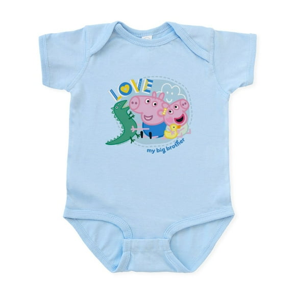 CafePress - Peppa Pig: Love My Big Brother - Baby Light Bodysuit, Size Newborn - 24 Months