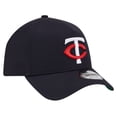thumbnail image 3 of Men's New Era Navy Minnesota Twins Team Color A-Frame 9FORTY Adjustable Hat, 3 of 5