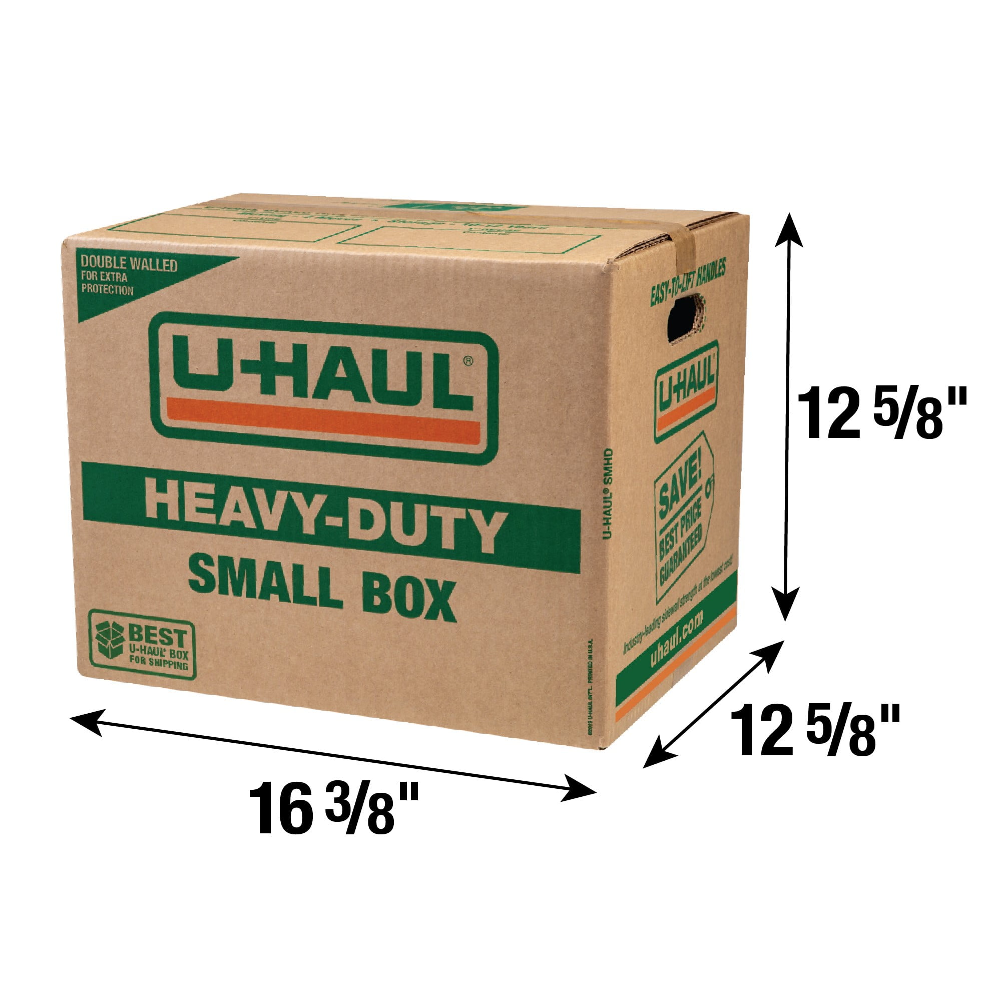 11-Piece Small Heavy-Duty Double Wall Moving & Shipping Box - 16-3/8” x 12-5/8” x 12-5/8” (L x W x H)