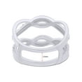 thumbnail image 4 of 1.00 CT Round Cut White Cubic Zirconia Criss Cros Guard Enhancer Ring In 14K White Gold Plated 925 Sterling Silver (Color: White, Clarity: VVS1-VVS2, 1.00 Cttw) -4, 4 of 8