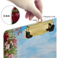 thumbnail image 2 of FMSHPON Oil Painting House Near Sea Colorful Flower Clipboard Hardboard Wood Nursing Clip Board and Pull for Standard A4 Letter 13x9 inches, 2 of 6