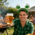 thumbnail image 6 of DwellJoy St. Patrick's Day Headband with Shamrocks, Irish Party Hair Accessory for Adults & Kids, Green Festival Parade Costume Props, 6 of 6