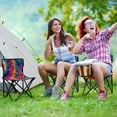 thumbnail image 6 of 600D Oxford Camping Chair Portable Foldable Chair Supports 220 lbs for Picnic, Fishing, Backpacking Colorful Tie-dye with Swirling, 6 of 8