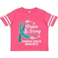 thumbnail image 3 of Inktastic Ovarian Cancer Awareness Brave and Strong with Arrows Boys or Girls Toddler T-Shirt, 3 of 5