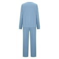 thumbnail image 6 of Fanxing Sweatsuits 2pcs Sets Women Plus Size Oversized Dressy Pant Suits 3/4 Sleeve Tunic Tops 2 Piece Sweatsuits Lounge Matching Sets Valentine's Day, 6 of 8
