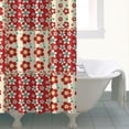 thumbnail image 4 of Pioneer Flower Floral Print Pattern Shower Curtain 72"x72" ,Bathroom Decorative Shower Curtains Set with 12 Hooks,Modern Waterproof Washable Shower Curtain, 4 of 6