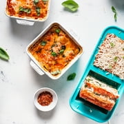Souper Cubes 2 Cup Freezing Trays with Lid, Silicone Soup Freezer Molds for Freezing Broth, Pasta, Leftovers and More, 2-Pack - Aqua