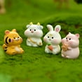 thumbnail image 6 of Cute Garden Ornament Desktop Statues Micro Landscaping Tiger Miniature Zodiac Figurine 3, 6 of 8