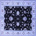 thumbnail image 1 of Ahgly Company Indoor Square Oriental Blue Industrial Area Rugs, 8' Square, 1 of 4