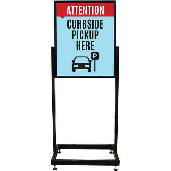 Curbside Pickup Here - Floor Standing Heavy Duty Sign