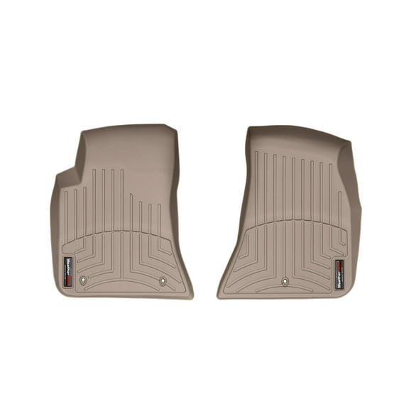 WeatherTech Custom Fit FloorLiners compatible with 2011-2014 Dodge Challenger - 1st Row (Driver & Passenger), Tan