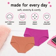 dELiA*s Girls Seamless Underwear Soft Stretch Bikini Panties for Girls and Teens 4 Pack