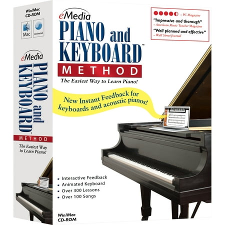 Emedia Music Piano and Keyboard Method v.3.0, Complete Product, 1 User, Standard