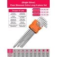 thumbnail image 1 of Ensemble de 9 Clés Torx Star, Clés Allen, Clé Hexagonale, Clés de Tête, Tournevis Double Extrémité, Outils de Réparation Torx L, 1 of 6