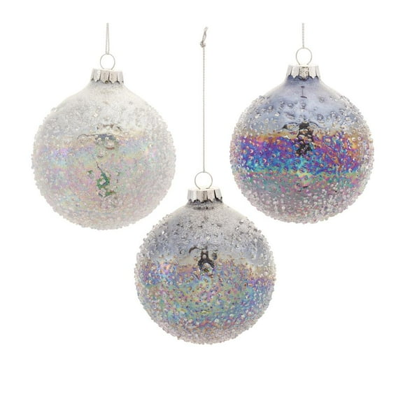 Melrose International LLC Ball Ornament (Set of 12) 3"D Glass