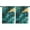 Teal Gold Marble, variant on Blackout Kids Curtains,Teal Gold Marble Childrens Insulated Curtains Set Of 2,Bedroom Essentials,Toddler Room Decor 42x54in(106x137cm)