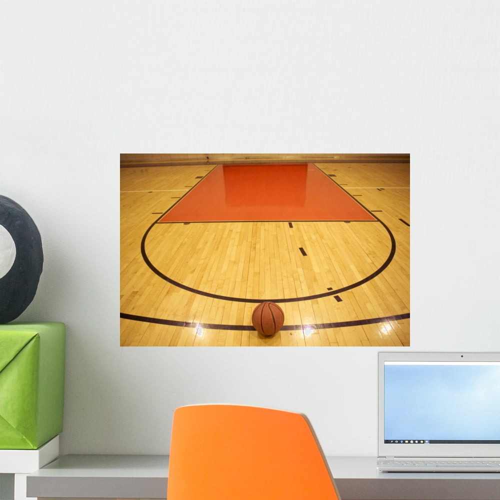 Basketball Field Wall Mural by Wallmonkeys Peel and Stick Graphic (18