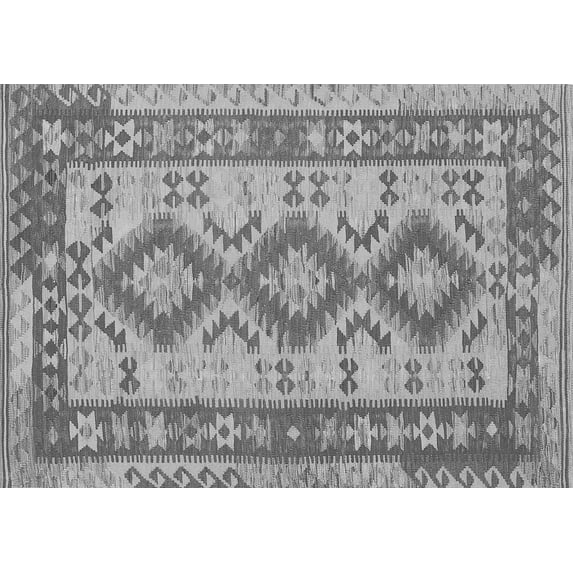 Ahgly Company Indoor Rectangle Southwestern Gray Country Area Rugs, 2' x 3'