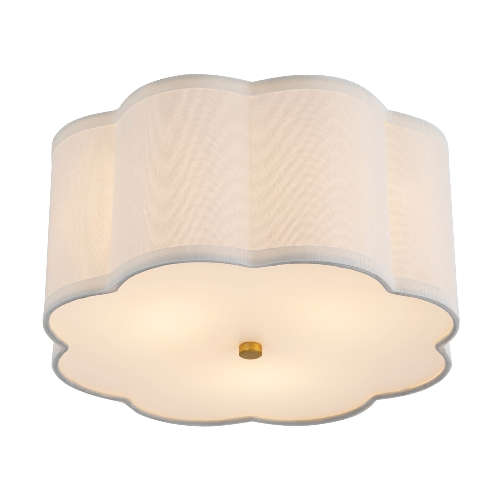 110V 8 Petals Indoor Creamy White Flush Mount Ceiling Light Ceiling Light Fixture for Living Rooms Bedrooms Kitchens