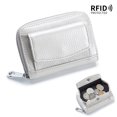 thumbnail image 1 of Monedero de piel RFID para mujer, estilo japonés, minitarjetero con ranuras para varias tarjetas, monedero con cremallera, gran capacidad, 1 of 6