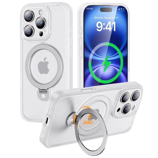 Funda MAGIC JOHN para iPhone 16 Pro Max con soporte abatible