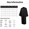 thumbnail image 4 of Mens Shirts Unisex Choir Robes For Church Baptism Officiant Confirmation Costume,Graduation Gown Pastor &judges Robe Gifts for Men Green Polyester 2XL, 4 of 4
