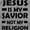 Sport Grey, variant on Jesus Is My Savior Not My Religion Hoodie Sweatshirt Women Men Brisco Brands S
