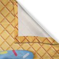 thumbnail image 3 of Ambesonne Ice Cream Kitchen Curtains, Waffle, 55"x39", Apricot, 3 of 3