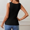 thumbnail image 3 of Women's Ribbed Tank Tops 2024 Summer Scoop Neck Polyester for Various Occasions, 3 of 5