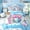 Blue, variant on Feelyou Sport Baseball Glove King Bedding for Kids, Blue Drip Ice Cream King Bed in a Bag, Blue Reversible, 7pcs