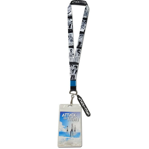 Attack On Titan Manga - Eren Yeager & Mikasa Ackerman & Armin Arlet #01 Lanyard