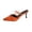 Orange, variant on Women's Slingback Pumps Rhinestones Adjustable Strap Mid Heels Buckle Fashion Pointed Toe Stiletto for Party Wedding Dress Shoes Orange 42