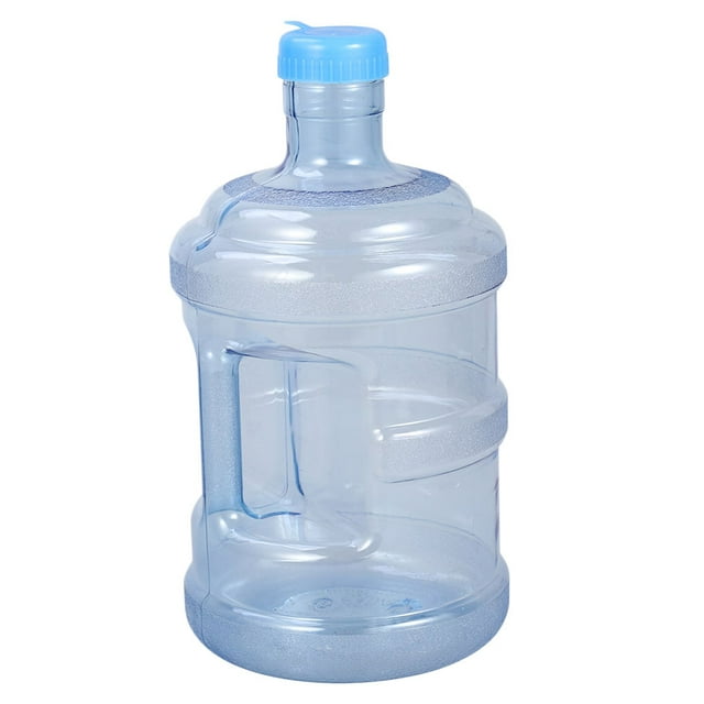 1Pc Mango resistente al calor PC Cubo de agua purificada 3L Cubo de almacenamiento de agua de plástico para la oficina en casa (Azul)