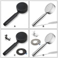 thumbnail image 4 of Pulsador de agua con ducha de acero inoxidable Pulsador de agua Aspersión Ajustado Ajustado Suministros de ducha Suministros de reemplazo Accesorios Plata, Conjunto Methold HA010028-04B, 4 of 6