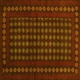 thumbnail image 1 of Ahgly Company Machine Washable Indoor Square Abstract Yellow Contemporary Area Rugs, 7' Square, 1 of 4