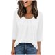 thumbnail image 1 of Camiseta de Manga 3/4 Impresa de Moda Casual de Ajuste Suelto de la Mujer de Verano Cómoda Primavera Y Verano, 1 of 6