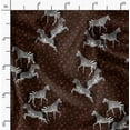 thumbnail image 2 of Soimoi Pure Silk Red Fabric - By the Yard - 42 Inch Wide - Animal Pattern Textile - Whimsical Jungle Fabric for Craft Projects Printed Fabric, 2 of 6