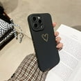 thumbnail image 2 of Compatible with iPhone 11 Case for Cute Heart Pattern Soft Silicone Slim Protective Shockproof Camera Protection Case for Girls Women for iPhone 11-Black, 2 of 8