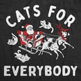thumbnail image 2 of Womens Funny T Shirts Cats for Everybody Sarcastic Christmas Kitten Graphic Tee for Ladies Womens Graphic Tees, 2 of 9