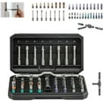 thumbnail image 1 of 42 in 1 Magnetic Screwdriver, 42 in 1 DIY Screwdriver Set, Ratchet Handle Detachable Versatile Toolkit, Multi Bit Ratcheting Screwdriver Set with Storage Case Repair Tool Kit (Black), 1 of 8