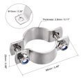 thumbnail image 2 of Uxcell 304 Stainless Steel Wall Mount Ceiling Mount Pipe Support for 46mm Pipe 2 Pack, 2 of 6