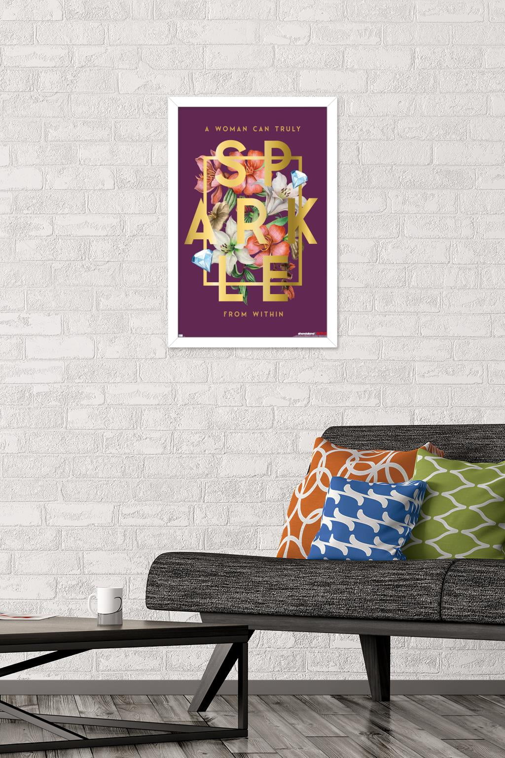 Netflix Bridgerton: Season 2 - Sparkle Wall Poster, 14.725" x 22.375" Framed