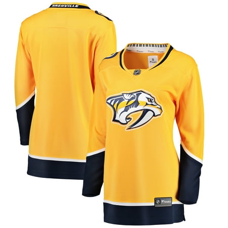 Nashville Predators Hockey Jersey - Nashville Predators Fanatics Branded Women's Breakaway Home Jersey - Yellow