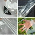 thumbnail image 3 of Bâche en Vinyle Transparent 2x2m, PVC Transparent Résistant à l'Eau avec Fixation Rapide pour Balcon Jardin Piscine, Bâche Résistante aux Intempéries pour Protection Toute l'Année, 3 of 5
