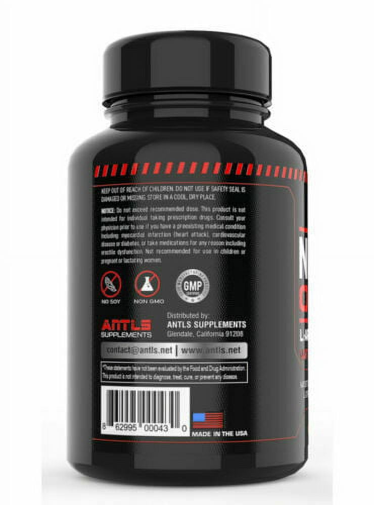 Nitric Oxide L-Arginine L-Citrulline Pre Workout+Testosterone Booster Male Muscle Pills, Amino Acid Supplement, AAKG,Beet Root