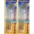 thumbnail image 2 of Stainless Steel Drinking Straws- Set of 8 straws + 2 straw Cleaners - FUN! Handy, Elegant, Eco Friendly, SAFE, NON-TOXIC non-plastic or glass, 2 of 8