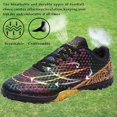 thumbnail image 4 of Ruran Men's Soccer Shoes Cleats Professional High-Top Breathable Athletic Turf Football Shoes Outdoor/Indoor Professional Futsal Football Training Sneakers, 4 of 7